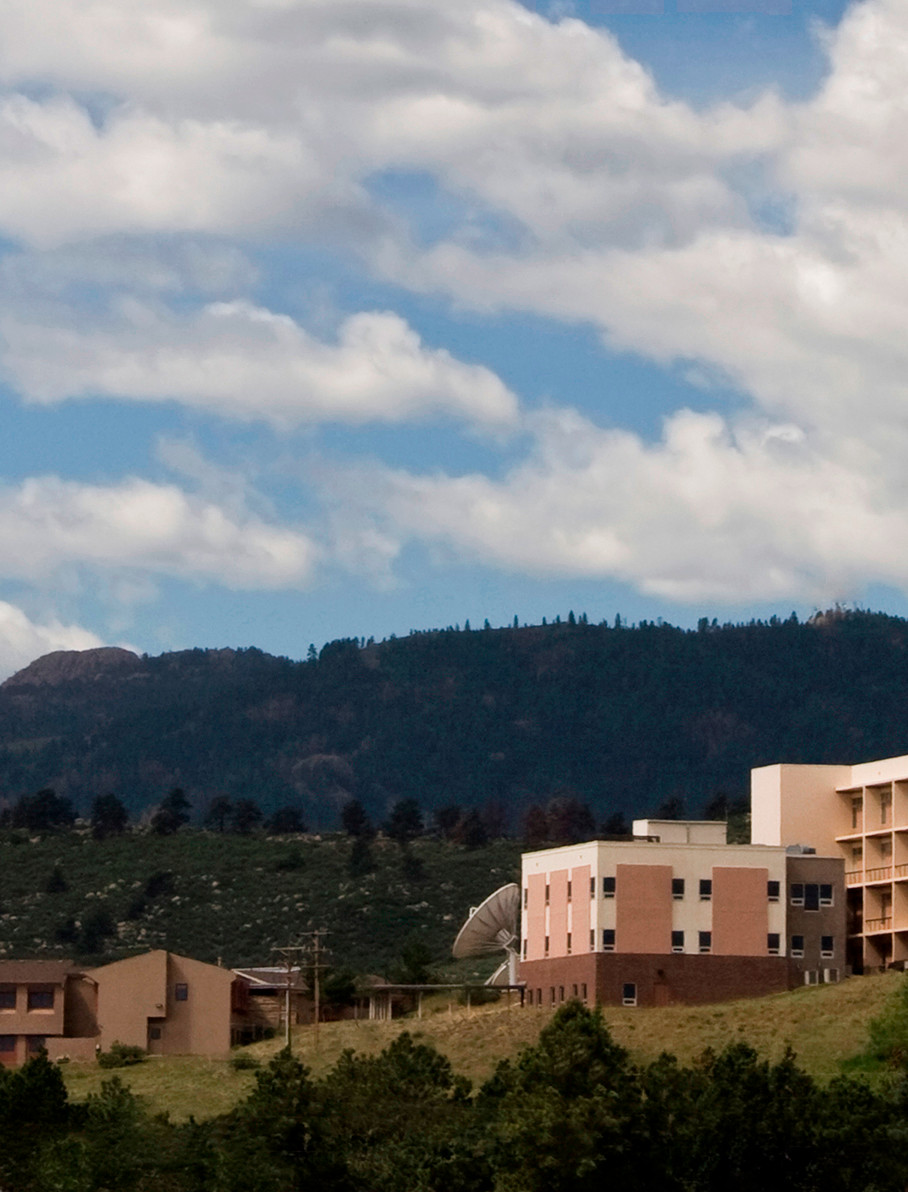 The CSU Department of Atmospheric Science infront of Horse Tooth Mountain